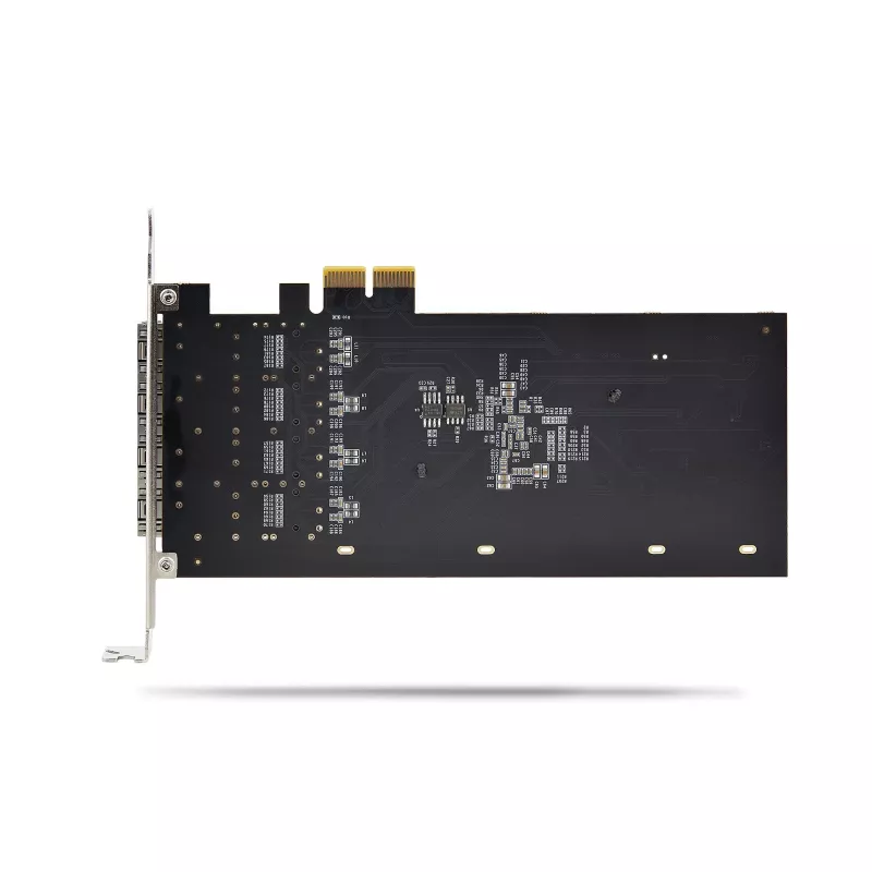 StarTech.com 4-Port GbE SFP-Netzwerkkarte, PCIe 2.0 x2 (x4, x8, x16 kompatibel), Intel I350-AM4 4x 1GbE-Controller, 1000BASE Kupfer/Glasfaser, Desktop/Server Quad-Port Gigabit Ethernet NIC - Windows & Linux