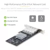 StarTech.com 4-Port GbE SFP-Netzwerkkarte, PCIe 2.0 x2 (x4, x8, x16 kompatibel), Intel I350-AM4 4x 1GbE-Controller, 1000BASE Kupfer/Glasfaser, Desktop/Server Quad-Port Gigabit Ethernet NIC - Windows & Linux
