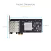 StarTech.com 4-Port GbE SFP-Netzwerkkarte, PCIe 2.0 x2 (x4, x8, x16 kompatibel), Intel I350-AM4 4x 1GbE-Controller, 1000BASE Kupfer/Glasfaser, Desktop/Server Quad-Port Gigabit Ethernet NIC - Windows & Linux