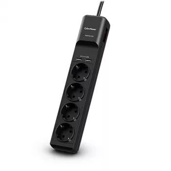 CyberPower P0420SUD0-DE Überspannungsschutz Schwarz 4 AC-Ausgänge 200 - 250 V 1,8 m