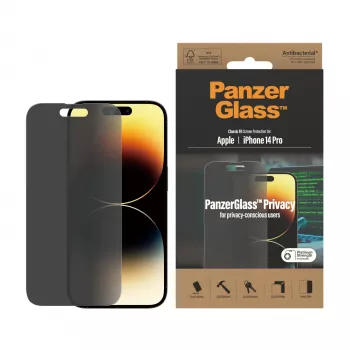 Datenschutz-Displayschutz PanzerGlass Apple iPhone 14 Pro kratz- und stoßfest