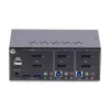StarTech.com 2-Port Dual-Monitor DisplayPort KVM Switch, 4K 60Hz, 2x USB 5Gbps Hub Ports, 2x USB 2.0 HID Ports, Hotkey und Taster Umschaltung, TAA-konform – ESD-Schutzstufe 3