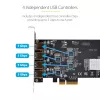 StarTech.com 4-Port USB PCIe-Karte, USB 3.2 5 Gbit/s, PCI Express-Erweiterungskarte mit 4 unabhängigen USB-Controllern, 4 USB-A-Ports, Windows/macOS/Linux