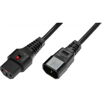 Microconnect PC1021 Stromkabel Schwarz 2 m C13-Kupplung C14-Kupplung