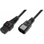 Microconnect PC1021 Stromkabel Schwarz 2 m C13-Kupplung C14-Kupplung