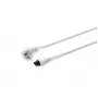 Microconnect PE010818W Stromkabel Weiß 1,8 m Netzstecker Typ F C5-Kupplung