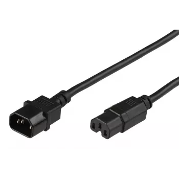 Microconnect PE011415 Stromkabel Schwarz 1,5 m C14-Kupplung C15-Kupplung