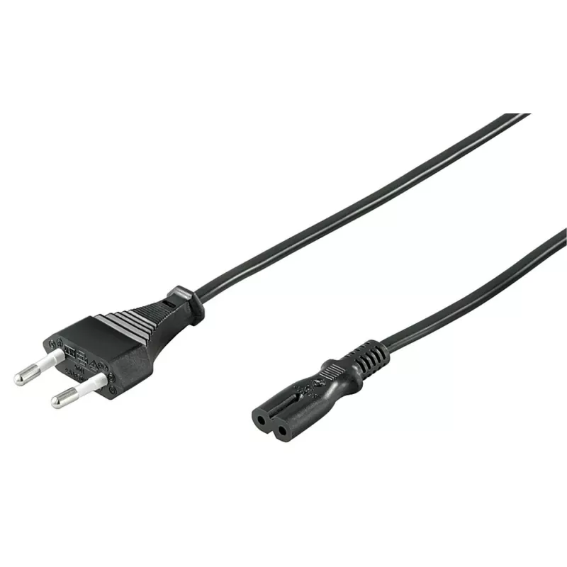 Microconnect PE030705 Stromkabel Schwarz 0,5 m CEE7/16 C7-Kupplung