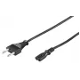 Microconnect PE030710 Stromkabel Schwarz 1 m Netzstecker Typ C C7-Kupplung
