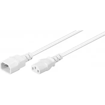 Microconnect PE040605W Stromkabel Weiß 0,5 m C14 Kupplung C13 Kupplung