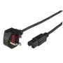 Microconnect PE090420C15 Stromkabel Schwarz 2 m BS 1363 C15-Kupplung