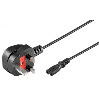 Microconnect PE090718 Netzkabel Schwarz 1,8 m Netzstecker Typ G C7-Kupplung