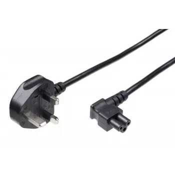 Microconnect PE090818A Stromkabel Schwarz 1,8 m Netzstecker Typ G C5-Kupplung