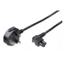 Microconnect PE090818A Stromkabel Schwarz 1,8 m Netzstecker Typ G C5-Kupplung