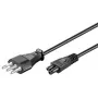 Microconnect PE100830 Stromkabel Schwarz 3 m C5-Kupplung