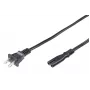 Microconnect PE110718 Stromkabel Schwarz 1,8 m Netzstecker Typ A C7-Kupplung