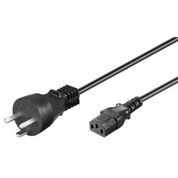 Microconnect PE120418 Netzkabel Schwarz 1,8 m Netzstecker Typ K C13-Kupplung