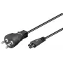 Microconnect PE120805 Stromkabel Schwarz 0,5 m Netzstecker Typ K C5-Kupplung
