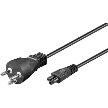 Microconnect PE120810 Stromkabel Schwarz 1 m Netzstecker Typ K C5-Kupplung