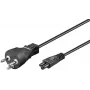 Microconnect PE120810 Stromkabel Schwarz 1 m Netzstecker Typ K C5-Kupplung