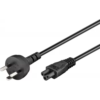 Microconnect PE120830 Stromkabel Schwarz 3 m Netzstecker Typ K C5-Kupplung