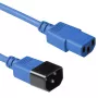 Microconnect PE1413B3 Stromkabel Blau 3 m Kaltgerätestecker C13 Kaltgerätestecker C14