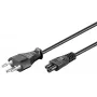 Microconnect PE160818 Stromkabel Schwarz 1,8 m Netzstecker Typ J C5-Kupplung