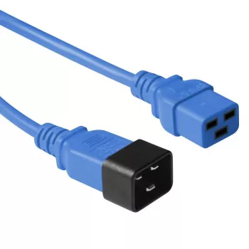 Microconnect PE2019B18 Stromkabel Blau 1,8 m C20-Kupplung C19-Kupplung