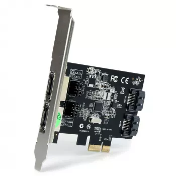 StarTech.com 2-Port PCI Express SATA 6 Gbit/s eSATA Controller-Karte – Dual-Port PCIe SATA III Karte – 2 Int/2 Ext