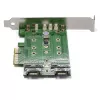 StarTech.com 3-Port M.2 SSD (NGFF) Adapterkarte – 1 x PCIe (NVMe) M.2, 2 x SATA III M.2 – PCIe 3.0