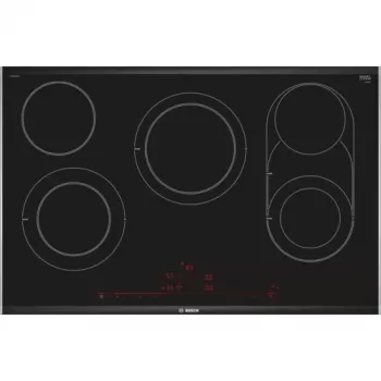 Bosch Serie 8 PKM875DP1D Kochfeld Schwarz, Edelstahl Einbau Keramikkochfeld 5 Zone(n)