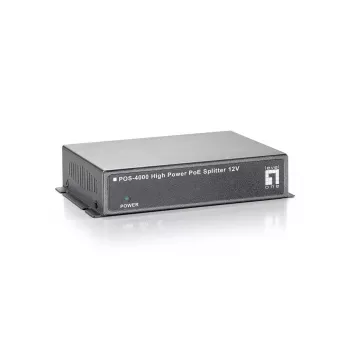 LevelOne Fast Ethernet High-Power-PoE-Splitter, 12V DC-Ausgang