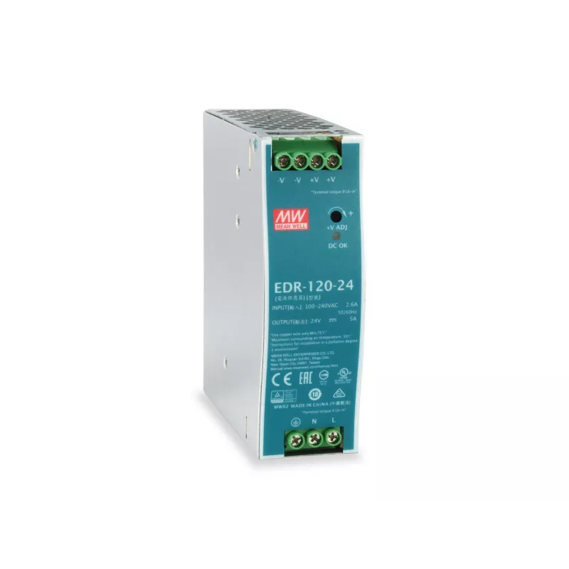 LevelOne 24V DC Industrienetzteil, 120W, DIN-Schienenmontage