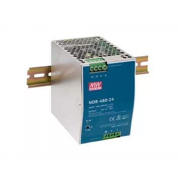 LevelOne 48V DC Industrielles Netzteil, 480W, DIN-Schiene, PoE-fähig