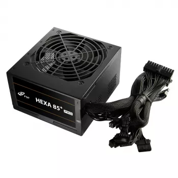 FSP HEXA 85+ PRO 350W Netzteil ATX ATX2.5 Schwarz, 350 W, 100 - 240 V, 50 - 60 Hz, 5 - 2 A, Aktiv, 85 W