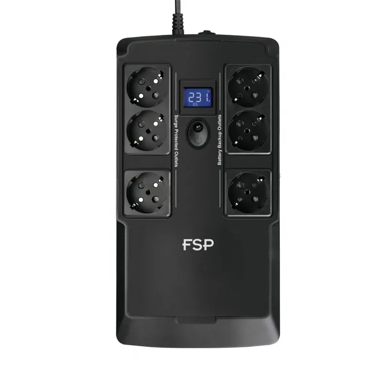 FSP NanoFit 800 unterbrechungsfreie Stromversorgung (USV) Standby (Offline) 0,8 kVA 480 W 6 AC-Ausgänge
