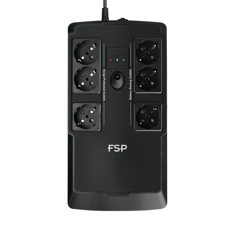 FSP NanoFit 800 unterbrechungsfreie Stromversorgung (USV) Standby (Offline) 0,8 kVA 480 W 6 AC-Ausgänge