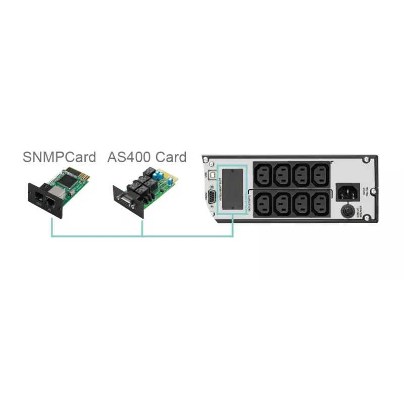 FSP Eufo 1.1k unterbrechungsfreie Stromversorgung (USV) Line-Interactive 1,1 kVA 990 W 8 AC-Ausgänge