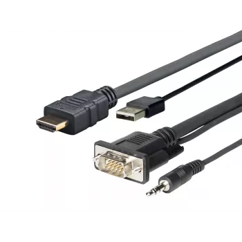 Kabel HDMI USB VGA AUDIO Vivolink PROHDMIMVGA2