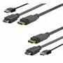 Vivolink PROHDMIUSBDP1 Videokabel-Adapter 1 m DisplayPort HDMI + USB Schwarz