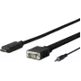 Vivolink PROHDMIVGA5 Videokabel-Adapter 5 m HDMI Typ A (Standard) VGA (D-Sub) + 3,5 mm Schwarz