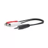 Vivolink PROMJMRCAF0.2 Audiokabel 0,2 m 2 x RCA 3,5 mm Schwarz