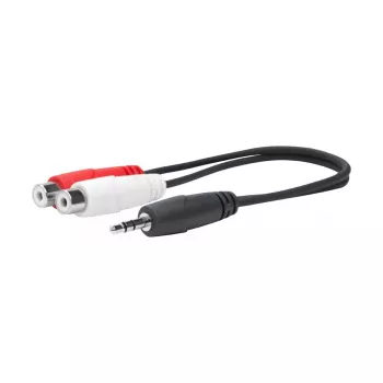 Vivolink PROMJMRCAF0.2 Audiokabel 0,2 m 2 x RCA 3,5 mm Schwarz
