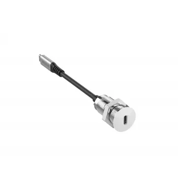 Vivolink PROUSBCMF0.3SOCKET-W USB-Kabel USB 3.2 Gen 2 (3.1 Gen 2) 0,3 m USB-C Weiß