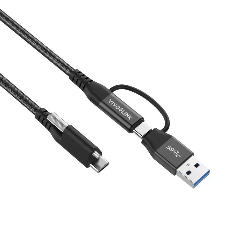 Vivolink PROUSBCMM1.5ADP USB-Kabel USB 3.2 Gen 2 (3.1 Gen 2) 1,5 m USB C Schwarz