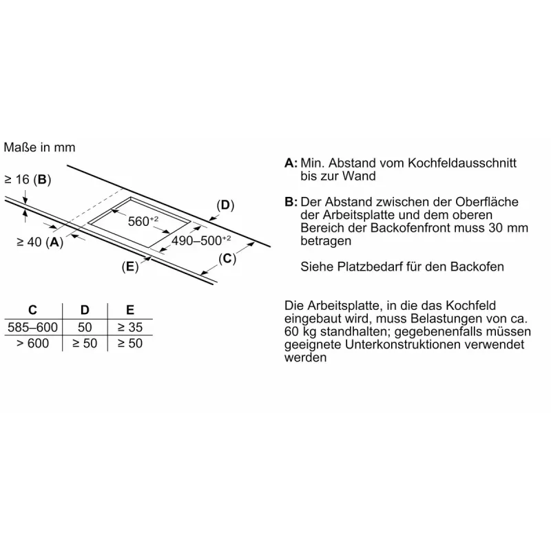 Bosch Serie 6 PXX645HC1E Kochfeld Schwarz Integriert 60 cm Zonen-Induktionskochfeld 4 Zone(n)