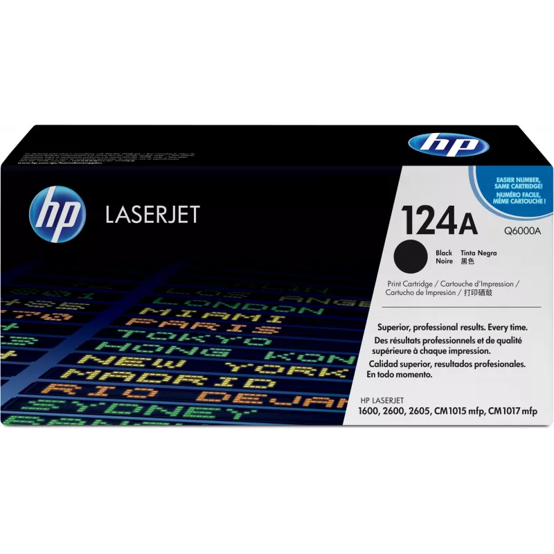 HP 124A Schwarz Original LaserJet Tonerkartusche