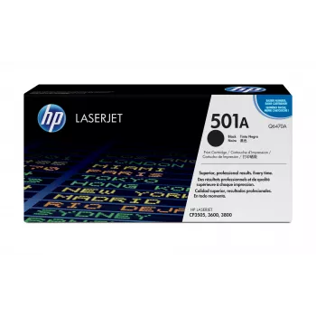 HP 501A Schwarz Original LaserJet Tonerkartusche, 6000 Seiten, Schwarz, 1 Stk.