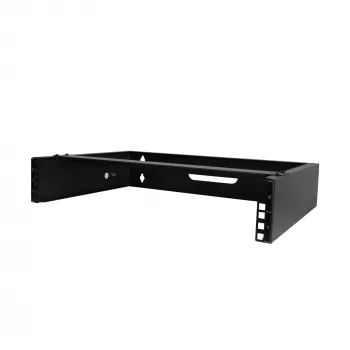 StarTech.com 2U Wandmontage-Netzwerkschrank – 14 Zoll tief (Low Profile) – 19 Zoll Patchpanel-Halterung für flache Server, IT-Geräte, Netzwerk-Switches – 35 kg Tragfähigkeit, Schwarz