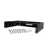 StarTech.com 2U Wandmontage-Netzwerkschrank – 14 Zoll tief (Low Profile) – 19 Zoll Patchpanel-Halterung für flache Server, IT-Geräte, Netzwerk-Switches – 35 kg Tragfähigkeit, Schwarz